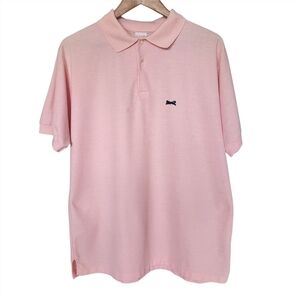 Vintage LeTigre Campus Pink Collared Shirt Blue Tiger Polo Men's XL
